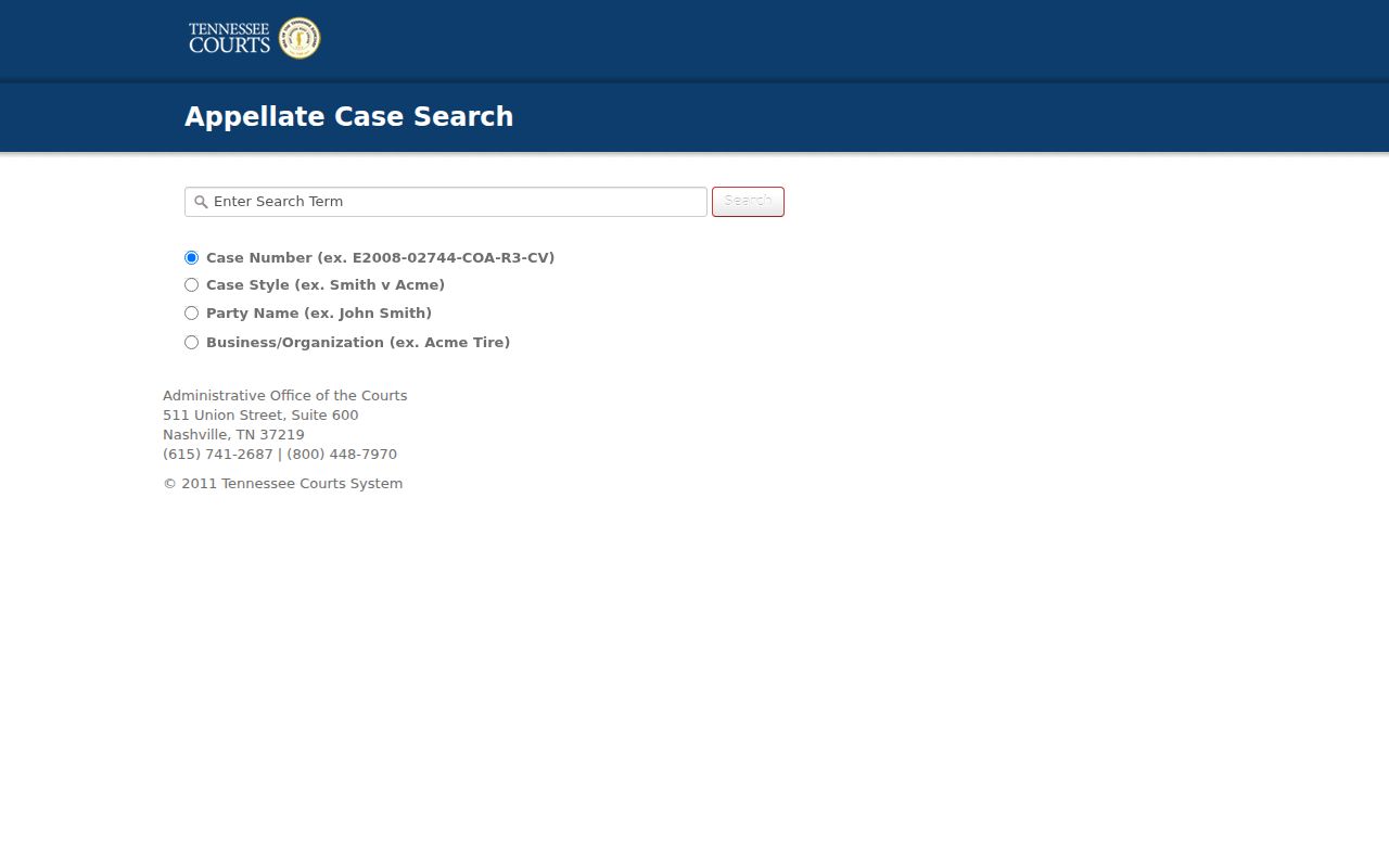 Stewart County criminal court case appellate search interface