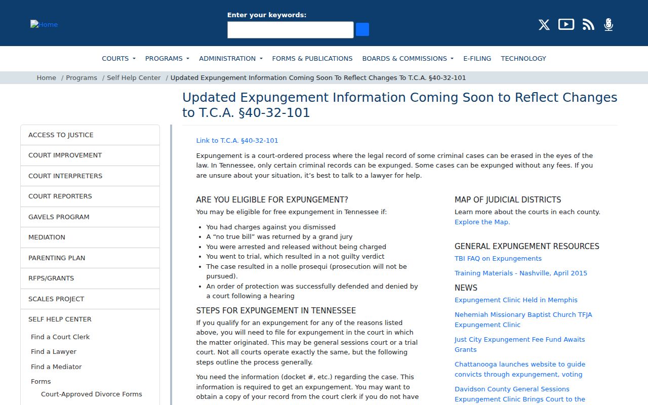 Stewart County criminal record expungement guidance